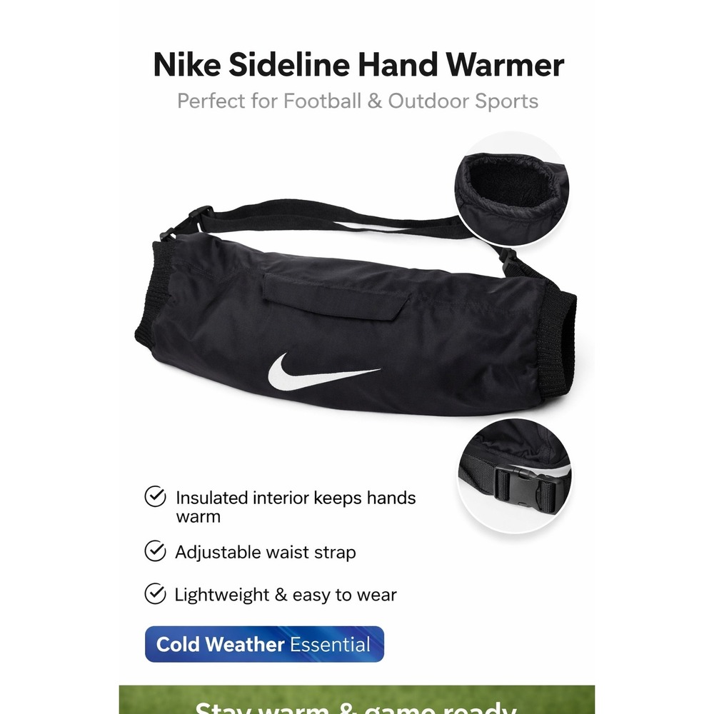 Nike Black and White football hand warmer